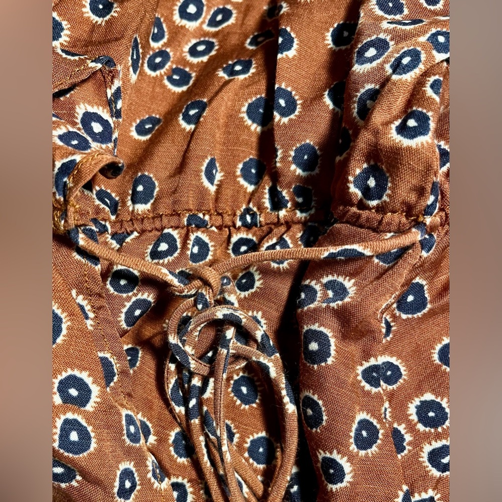 Outerknown Rust Patterned Blouse - Picture 4 of 8